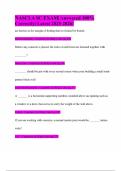 NASCLA SC EXAM&vert; Answered 100&percnt; Correctly&vert; Latest 2025-2026&excl;