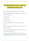 2018 IHOP BOH SOP Study Guide Exam 2026 Questions and Answers