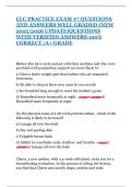CLC PRACTICE EXAM &num;7 QUESTIONS AND ANSWERS WELL GRADED &lpar;NEW 2025&sol;2026 UPDATE&rpar;QUESTIONS WITH VERIFIED ANSWERS 100&percnt; CORRECT &sol;A&plus; GRADE
