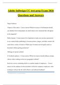 Adobe InDesign CC test prep Exam 2026 Questions and Answers