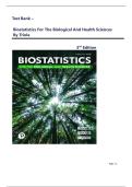 Test Bank &ndash; Biostatistics For The Biological And Health Sciences&comma; 3rd Edition By Triola&vert;&vert; Verified Chapters 1-14&comma; Newest Edition 