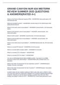 GRAND CANYON NUR 634 MIDTERM REVIEW SUMMER 2025 QUESTIONS & ANSWERS&lpar;RATED A&plus;&rpar;