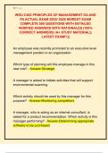 WGU C483 PRINCIPLES OF MANAGEMENT OA AND  PA ACTUAL EXAM 2025&sol; 2026 NEWEST EXAM  COMPLETE 500 QUESTIONS WITH DETAILED  VERIFIED ANSWERS WITH RATIONALES &lpar;100&percnt;  CORRECT ANSWERS&rpar; &sol;A&plus; STUDY MATERIAL&vert;&vert;  LATEST EXAM&excl;&excl;&excl;&vert;&vert; 