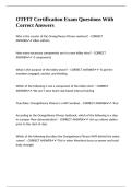 OTFIT Certification Exam Questions With Correct Answers&period;