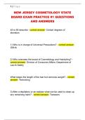 NEW JERSEY COSMETOLOGY STATE  BOARD EXAM PRACTICE &num;1 QUESTIONS  AND ANSWERS 