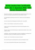 North Carolina Pest Certification Exam &lpar;Set 1&rpar; Questions With 100&percnt; Correct Answers 2025