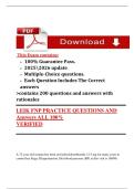 LEIK Family Nurse Practitioner &lpar;FNP&rpar; Practice Questions and Rationales &ndash; 200 Verified Q&A&comma; 2025&sol;2026 Updated Edition