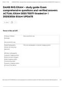 DANB RHS EXAM - study guide Exam comprehensive questions and verified answers ACTUAL EXAM 2025 TEST&excl;&excl; Graded A&plus; &vert; 2025&vert;2026 EXAM UPDATE