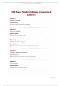 CST Exam Practice Literacy Questions & Answers&period;