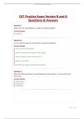 CST Practice Exam Version B and A Questions & Answers