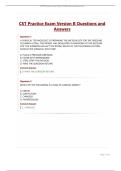CST Practice Exam Version B Questions and Answers