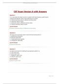 CST Exam Version A with Answers&period;