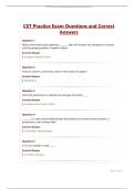 CST Practice Exam Questions and Correct Answers&period;