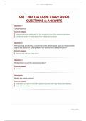 CST - NBSTSA EXAM STUDY GUIDE QUESTIONS & ANSWERS&period;