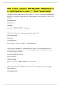CFPT Practice Questions AND ANSWERS NEWEST RATED A&plus; 2025&sol;2026 WITH COMPLETE SOLUTION UPDATED