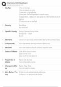 Chemistry 1010 Final Exam 2025 &sol; Practice Test Questions & Answers &sol; Updated Study Guide for 100&percnt; Success