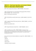 CMN 571 - Final Exam Questions and answers Newest RATED A&plus; 2025&sol;2026 UPDATED NEW&excl;&excl;