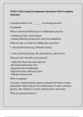 NURS 1130 Group Development Questions With Complete Solutions