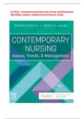 Test Bank - Contemporary Nursing&colon; Issues&comma; Trends&comma; and Management 10th Edition &lpar; Authors &colon; Barbara Cherry & Susan R&period; Jacob&rpar;- 2025&vert; All Chapters &vert; Latest Edition