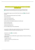 BCOP Adult Sarcoma Exam Questions with Correct Answers&vert; Latest Update  Guaranteed Success