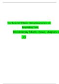 Test Bank for Wilkins&rsquo; Clinical Assessment in Respiratory Care&comma; 9th Editionby Albert J&period; Heuer&comma; Chapters 1 - 21