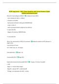 BCOP Lung Cancer - NSCLC Exam Questions with Correct Answers&vert; Latest  Update Guaranteed Success 