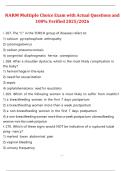 NARM Multiple Choice Exam 2025&sol;2026 &ndash; Actual Questions with 100&percnt; Verified Answers