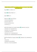 Multiple Myeloma BCOP Exam Questions with Correct Answers&vert; Latest Update  Guaranteed Success 