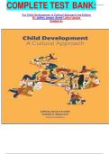 COMPLETE TEST BANK&colon;&Tab;  For Child Development&colon; A Cultural Approach 2nd Edition By Jeffrey Jensen Arnett Latest Update  Graded A&plus;