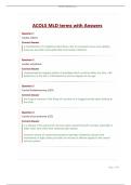 ACOLS MLD terms with Answers