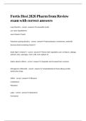 Fortis Hesi 2026 Pharm from Review exam with correct answers