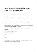 HESI review NUR 101 Fortis College exam with correct answers&period;