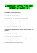 LSUS MBA757 EXAM 2 WITH 100&percnt; CORRECT ANSWERS 2025