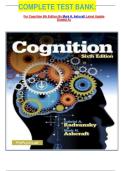       COMPLETE TEST BANK&colon;  For Cognition 6th Edition By Mark H&period; Ashcraft Latest Update Graded A&plus;