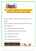 EC-6 Music Exam &lpar;2025&sol;2026&rpar; &ndash; 150&plus; Solved Questions &vert; Elements of Music&comma; Kod&aacute;ly&comma; Orff&comma; Dalcroze&comma; Music Literacy&comma; TEKS Standards
