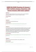 SAEM M4 EXAM Questions & Answers&period;