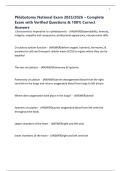 Phlebotomy National Exam 2025&sol;2026 &ndash; Complete Exam with Verified Questions & 100&percnt; Correct Answers