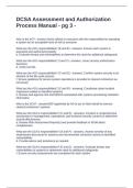 DCSA Assessment and Authorization Process Manual - pg 3 -&period; Questions with Solutions