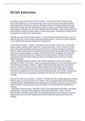 DCSA Interview Questions and Answers 2025