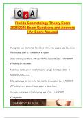 Florida Cosmetology Theory Exam 2025&sol;2026 &ndash; 300&plus; Real Questions & Verified Answers &ndash; Hair&comma; Nails&comma; Skin&comma; Safety & State Laws