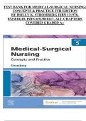 Medical-Surgical Nursing&colon; Concepts & Practice &lpar;5th Edition&comma; Holly K&period; Stromberg&rpar; &ndash; Complete Test Bank for All Chapters &lpar;ISBN&colon; 9780323810210 &sol; 0323810217&rpar;