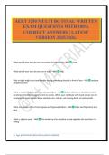 AERT 3250 MULTI BG FINAL WRITTEN EXAM QUESTIONS WITH 100&percnt; CORRECT ANSWERS &vert; LATEST VERSION 2025&sol;2026&period;