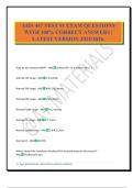 AHN 447 TEST &num;1 EXAM QUESTIONS WITH 100&percnt; CORRECT ANSWERS &vert; LATEST VERSION 2025&sol;2026&period;