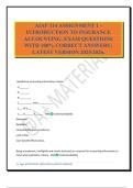 AIAF 114 ASSIGNMENT 1 - INTRODUCTION TO INSURANCE ACCOUNTING&period; EXAM QUESTIONS WITH 100&percnt; CORRECT ANSWERS &vert; LATEST VERSION 2025&sol;2026&period;