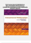 Interpersonal Relationships&colon; Professional Communication Skills for Nurses &lpar;6th Edition&comma; Arnold&rpar; &ndash; Complete Test Bank with Answers