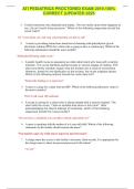 ATI PEDIATRICS PROCTORED EXAM 2019&period;100&percnt; CORRECT &lpar;UPDATED 2025