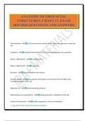 ANATOMY OF OROFACIAL STRUCTURES&colon; CHAPT 17&period; EXAM 2025&sol;2026 QUESTIONS AND ANSWERS