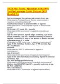 MCN 544- Exam 1 Questions with 100&percnt; Verified Answers Latest Updates 2025 Graded A&plus;&period;