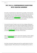 TNT 700&period;1A &vert; COMPREHENSIVE QUESTIONS WITH VERIFIED ANSWERS