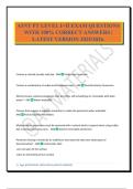 ASNT PT LEVEL I&plus;II EXAM QUESTIONS WITH 100&percnt; CORRECT ANSWERS &vert; LATEST VERSION 2025&sol;2026&period;